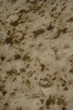 MICAS Pants-Low Rise Tie Dye Tie Waist Flare Leg Pants BROWN