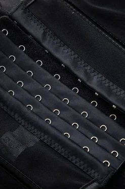 MICAS Tank Tops & Cami-Mesh Lace Corset Bustier Cami Top BLACK