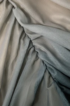 MICAS Maxi Dresses-Mesh Ruched Cami Maxi Dress