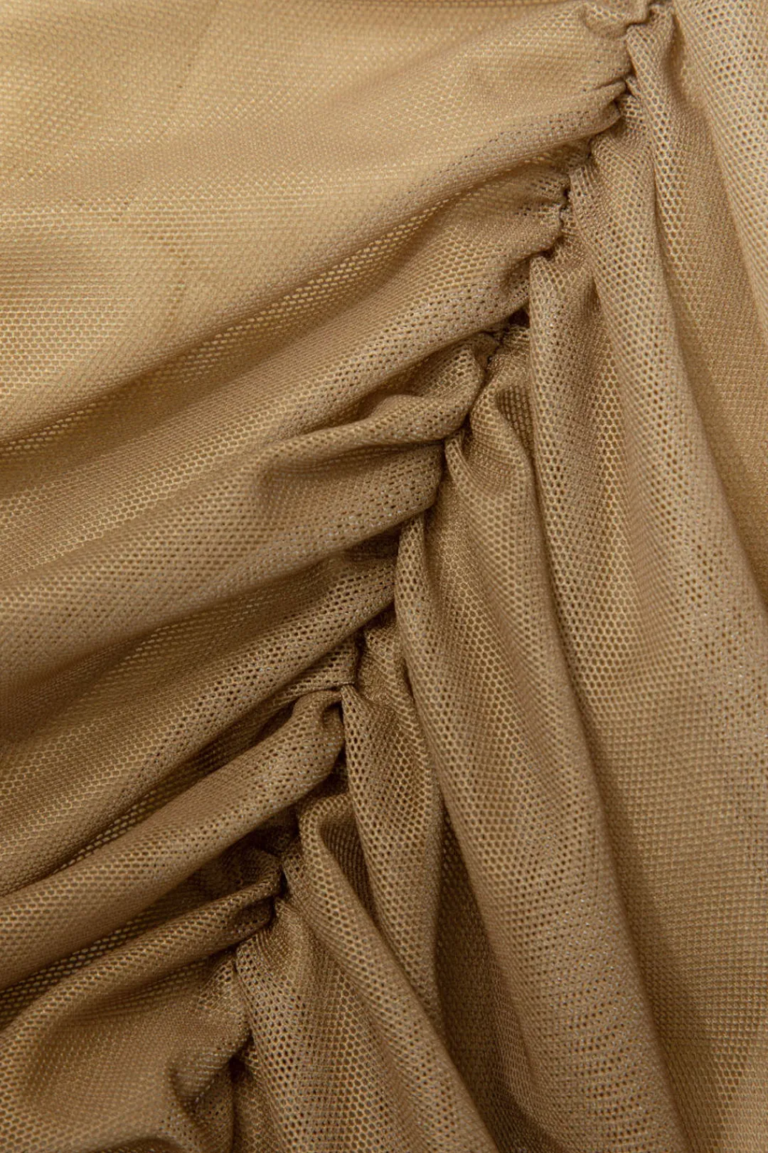 MICAS Maxi Dresses-Mesh Ruched Cami Maxi Dress