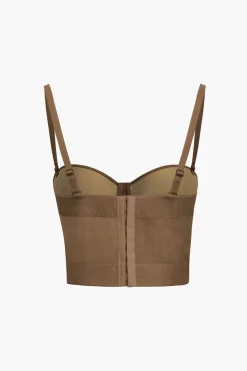 MICAS Corset & Bustier Tops|Tank Tops & Cami-Mesh Underwire Bustier Top