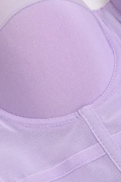 MICAS Corset & Bustier Tops|Tank Tops & Cami-Mesh Underwire Bustier Top