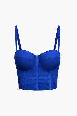 MICAS Corset & Bustier Tops|Tank Tops & Cami-Mesh Underwire Bustier Top