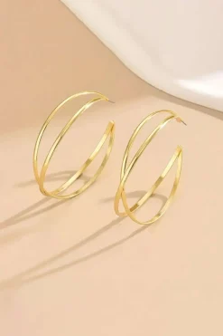 MICAS Earrings|Accessories-Metal Big Circle Earrings GOLD
