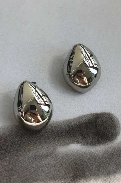 MICAS Earrings|Accessories-Metal Drop Shaped Earrings