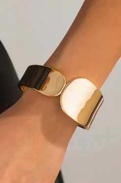 MICAS Bracelets|Accessories-Metal Exaggerated Bracelet GOLD