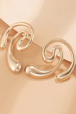 MICAS Earrings|Accessories-Metal Geometric Earrings GOLD