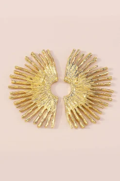 MICAS Earrings|Accessories-Metal Scalloped Earrings