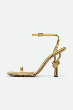 MICAS Shoes|Shoes-Metallic Almond Toe Heels