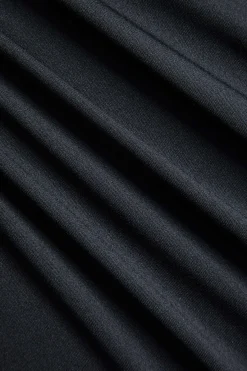 MICAS Long Sleeve Dresses|Maxi Dresses-Metallic Detail Tie-Up Long Sleeve Maxi Dress BLACK