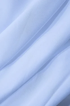 MICAS Maxi Dresses-Mock Neck Cut Out Pleated Maxi Dress