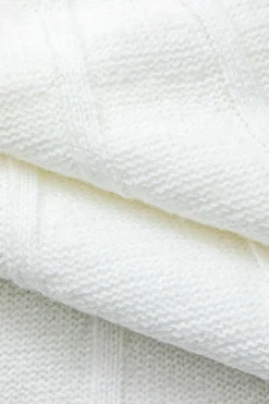 MICAS Knitwear|Knit Tops-Mock Neck Textured Batwing Sleeve Sweater