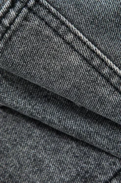 MICAS Skirts-Multi Pocket Denim Mini Cargo Skirt