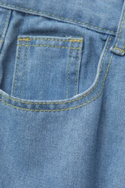 MICAS Cargo Pants|Jeans-Multi Pocket Rolled Hem Wide Leg Cargo Jeans