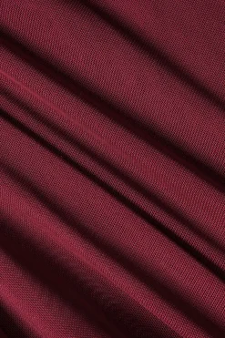 MICAS Maxi Dresses-Multilayer Ruffle Slip Maxi Dress BURGUNDY