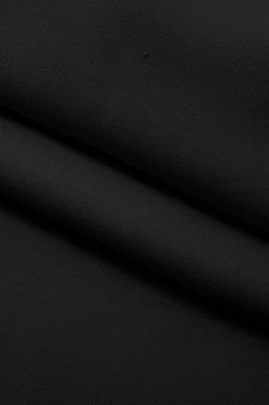 MICAS Pant Sets-Notched Lapel Tie Back Vest And Straight Leg Suit Pants Set