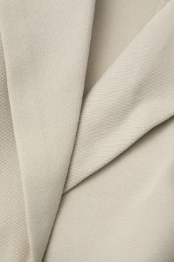 MICAS Pant Sets-Notched Lapel Tie Back Vest And Straight Leg Suit Pants Set