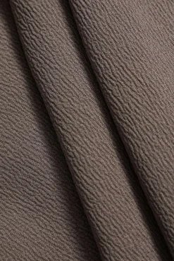 MICAS Skirt Sets-Off Shoulder Top And Asymmetrical Skirt Set LIGHT BROWN