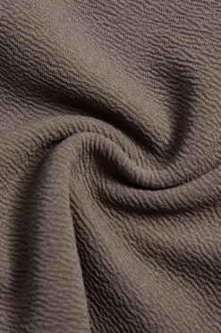 MICAS Skirt Sets-Off Shoulder Top And Asymmetrical Skirt Set LIGHT BROWN