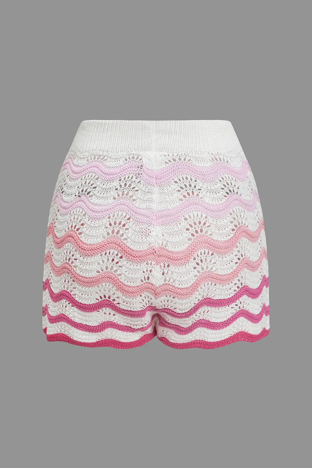 MICAS Knit Sets-Ombre Knit Color Block Mini Skirt Set Contrast Color