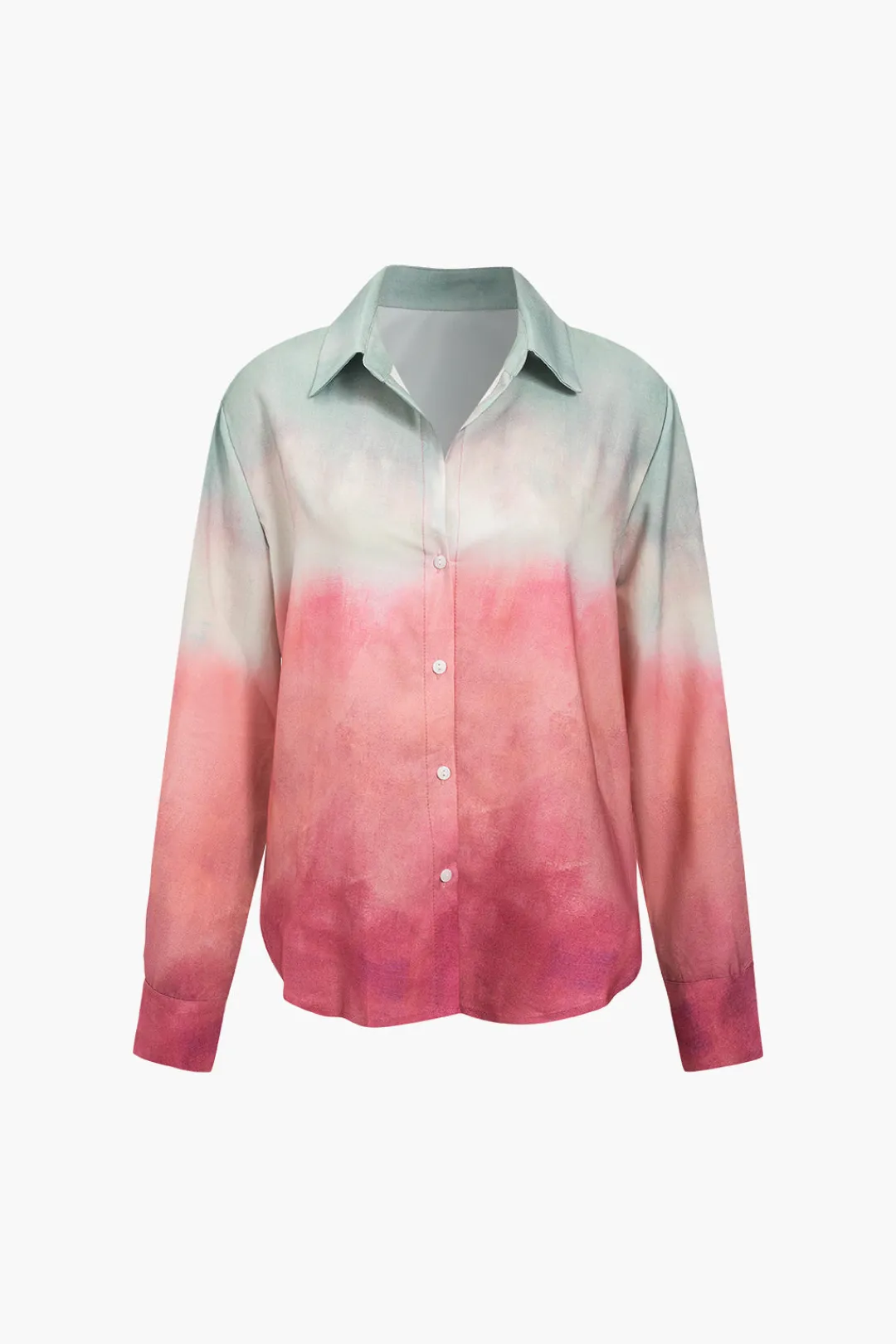 MICAS Long Sleeve Tops|Long Sleeves Tops-Ombre Long Sleeve Shirt