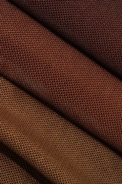 MICAS Maxi Dresses-Ombre Mesh Cowl Neck Cross Strap Maxi Dress MULTICOLOR