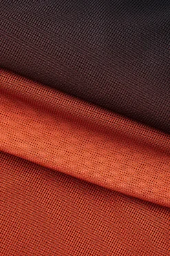 MICAS Long Sleeve Dresses|Mini Dresses-Ombre Mesh Deep V-neck Long Sleeve Mini Dress Contrast Color