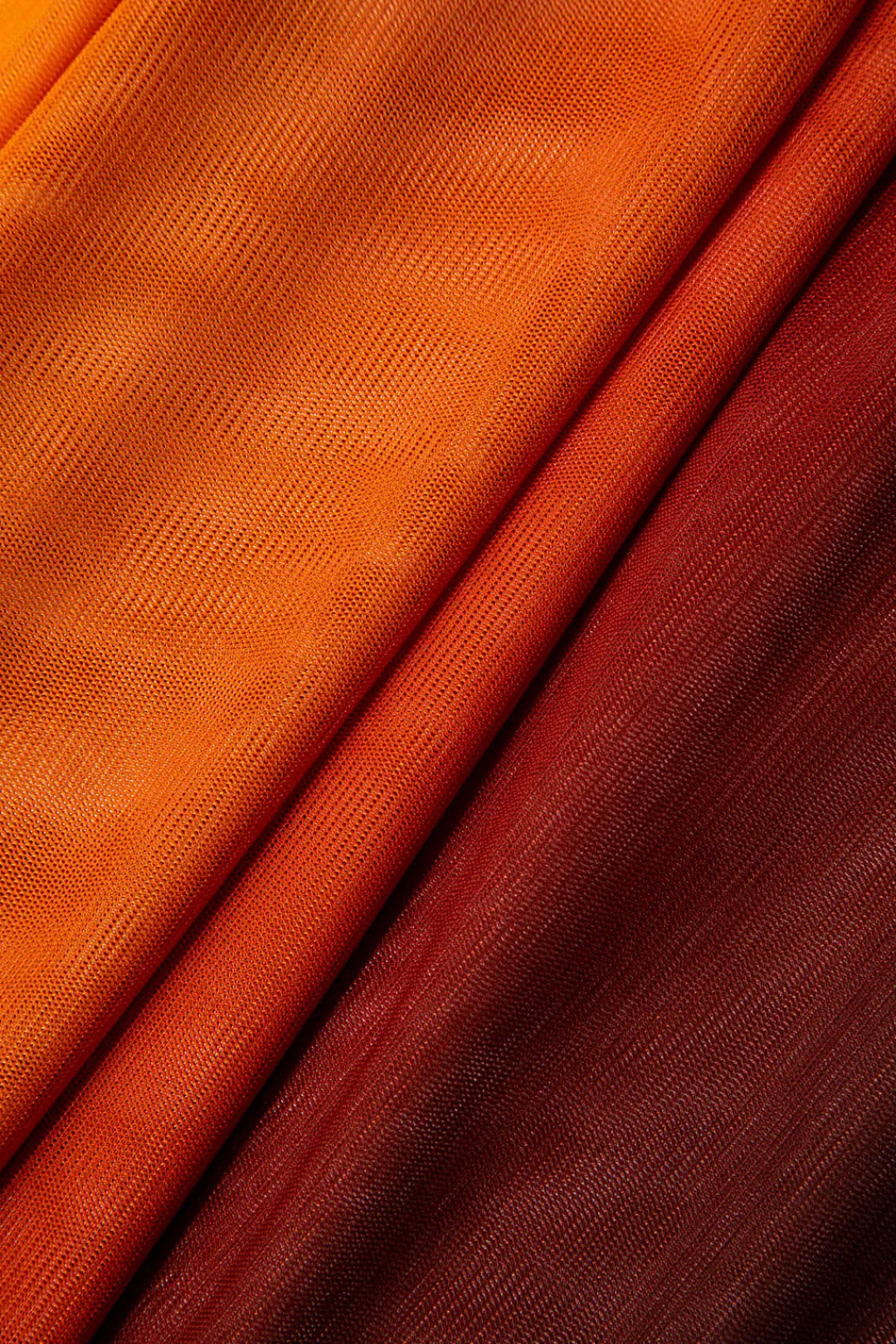 MICAS Swimwear-Ombre Mesh Tank Cover Up Contrast Color