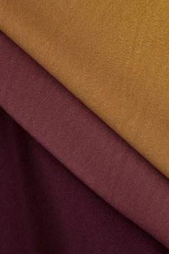 MICAS Maxi Dresses-Ombre Print One Shoulder Asymmetrical Maxi Dress BRICK