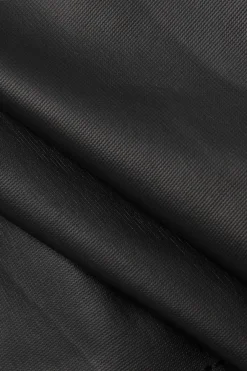 MICAS Corset & Bustier Tops-One Shoulder Corset Top BLACK