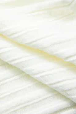 MICAS Knit Dresses-One Shoulder Cut Out Stripe Pattern Knit Mini Dress