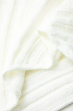 MICAS Knit Dresses-One Shoulder Cut Out Stripe Pattern Knit Mini Dress