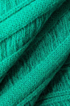 MICAS Knit Dresses-One Shoulder Cut Out Stripe Pattern Knit Mini Dress