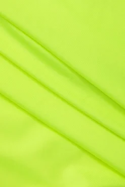 MICAS Skirt Sets-One Shoulder Tank Top And Twist Detail Skirt Set NEON GREEN