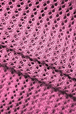 MICAS Knitwear|Mini Dresses-Open Knit Ruffle Hem Cami Mini Dress