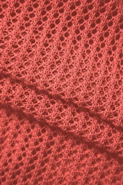 MICAS Knitwear|Mini Dresses-Open Knit Ruffle Hem Cami Mini Dress