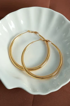 MICAS Earrings|Accessories-Oversized Round Earrings PURE GOLD