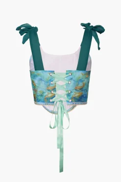 MICAS Corset & Bustier Tops-Palm Springs Bustier Top BABY BLUE