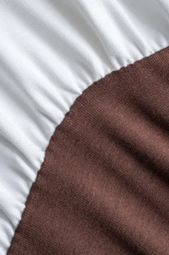 MICAS Long Sleeve Dresses|Mini Dresses-Patchwork Button Detail Long Sleeve Mini Dress Contrast Color