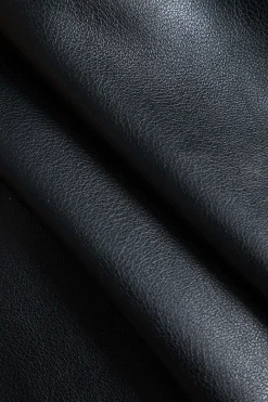 MICAS Skirts-Patchwork Faux Leather Tie Front Mini Skirt