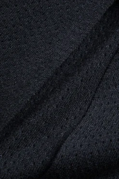 MICAS Knit Bottoms|Skirts-Patchwork Knit Maxi Skirt BLACK