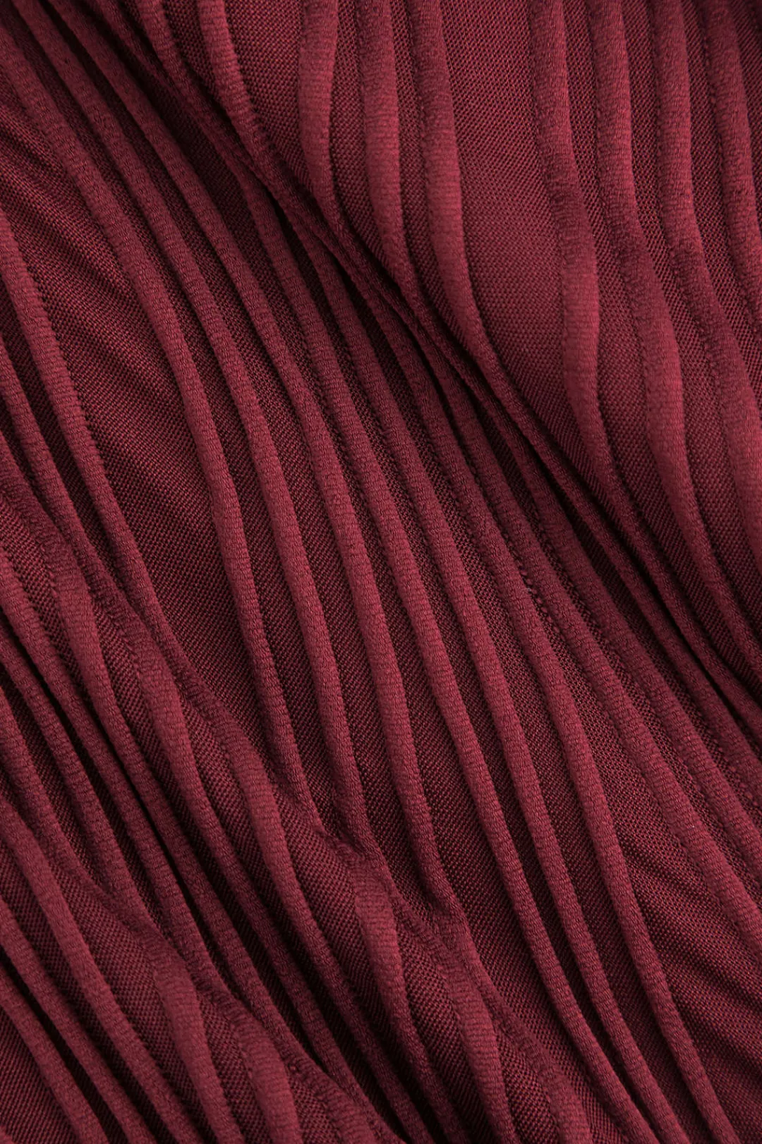 MICAS Long Sleeve Dresses|Mini Dresses-Patchwork Knot Ruched Mini Dress BURGUNDY