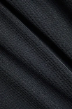 MICAS Long Sleeve Dresses|Mini Dresses-Patchwork Long Sleeve Mini Dress BLACK