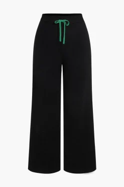 MICAS Knitwear|Knit Sets-Patchwork V-Neck Sweater Cardigan And Pants Set