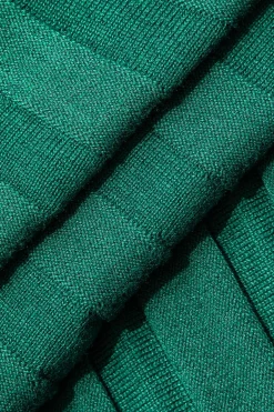 MICAS Knit Dresses-Patchwork V-Neck Tank Knit Midi Dress