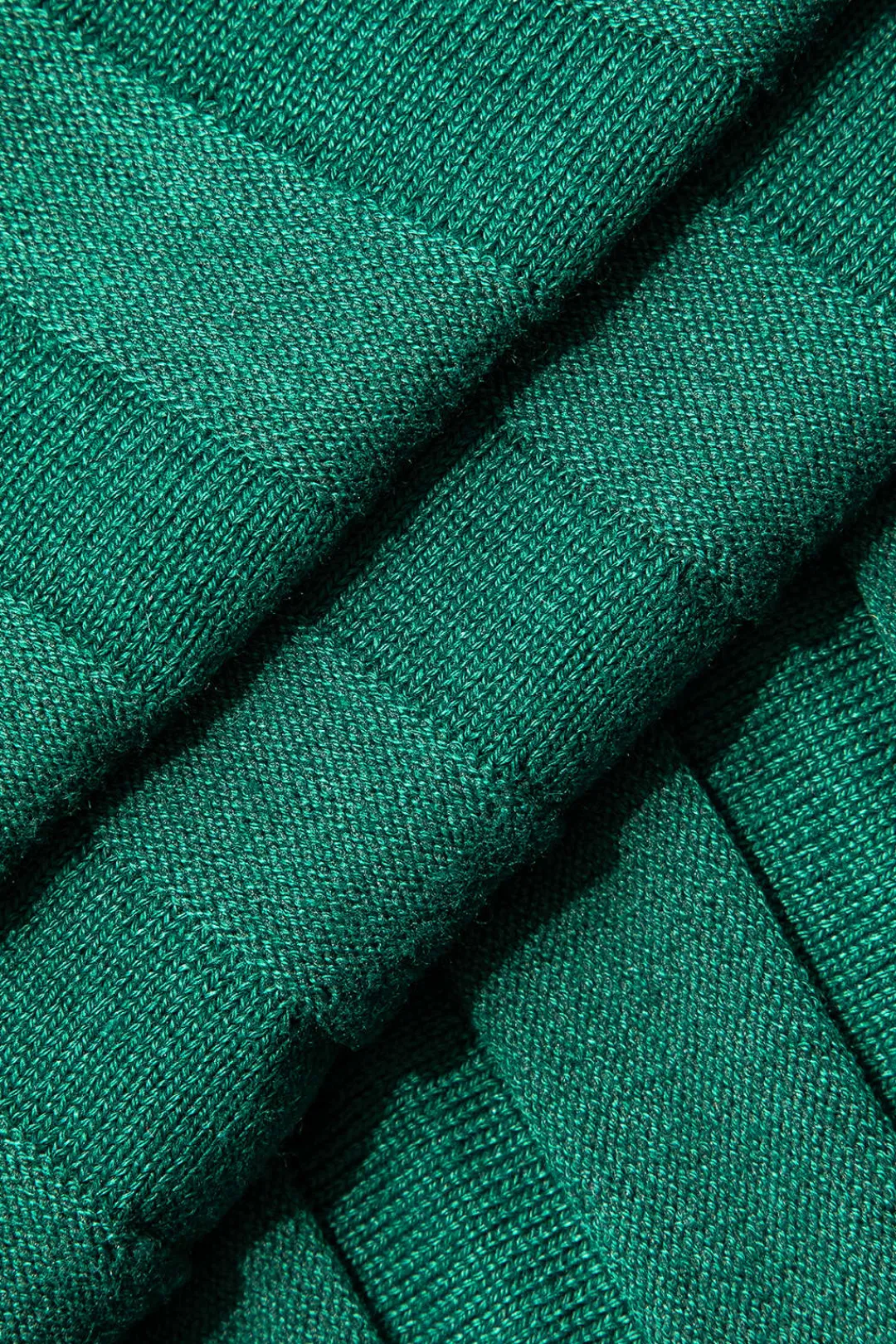 MICAS Knit Dresses-Patchwork V-Neck Tank Knit Midi Dress