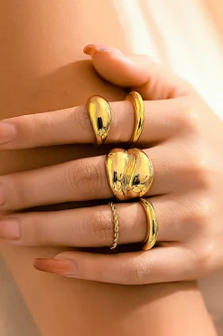 MICAS Accessories-4pc Metal Ring Set