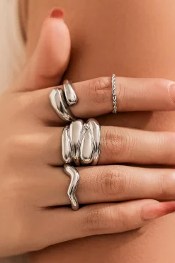 MICAS Accessories-4pc Metal Ring Set