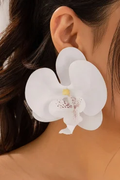 MICAS Earrings-Phalaenopsis Orchid Flower Earrings