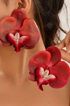 MICAS Earrings-Phalaenopsis Orchid Flower Earrings